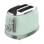 Cecotec grille pain vintage toast&taste 800 vintage light green. 850 w double fente courte extra large ...