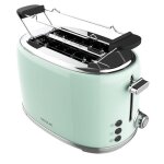 Cecotec grille - pain vertical toast&taste 1000 retro double vert: 980 w 2 tranches