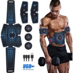 Ceinture abdominale mowtom appareil de formation ems usb rechargeable stimulateur musculaire ceinture ...