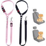 Ceinture chien voiture - 2 pièces - réglable - sécurité - harnais Ceinture chien voiture - 2 pièces - réglable - sécurité - harnais