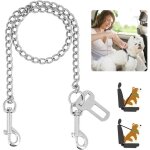 Ceinture chien voiturelaisse chien voiture anti - morsure en acier inoxydable 3 en 1pour les boucle de ... Ceinture chien voiturelaisse chien voiture anti - morsure en acier inoxydable 3 en 1pour les boucle de ...