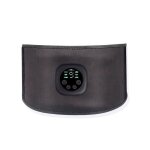 Ceinture �lectrostimulation - noir - rechargeable usb - 9 niveaux dintensit� - 6 modes dentra�nement ...