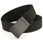 Ceinture homme automatique 3. 8cm ? nylon �lastique business tress�e sans trounoir