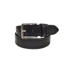 Ceinture homme - kenny jones - pvc noir - 100% pvc - largeur 4cm - tailles 105 - 130cm