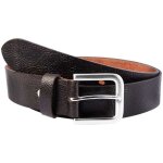 Ceinture - leonardo verrelli - lv0046 - cuir v�ritable - marron - 4 cm largeur