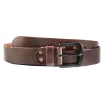 Ceinture - leonardo verrelli - mod�le xl 120 cm - cuir v�ritable de buffle - marron - largeur 38 cm