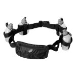 Ceinture porte - bouteille pour coureurs - asics - simple - 4 mini bouteilles - noir