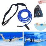 Ceinture de rsistance pour natation - elastique natation - adult / kid / pro / amateur - 4m bleu