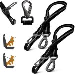 Ceinture de s�curit� pour chien de voiture in 2 pi�ces ceinture de s�curit� r�glable pour animal de compagnie ...