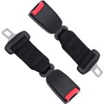 Ceinture de scurit - universelle - lot de 2 - boucles rglables - confort optimal - noir