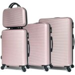 Celims france - set de valise 4 pièces week - end lot de valise valise avec vanity abs rose gold Celims france - set de valise 4 pièces week - end lot de valise valise avec vanity abs rose gold