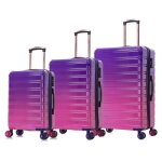 Set de valise 3 pices en polycarbonate incassable valise celims ultra - rsistant cadenas tsa 8 roulettes ...