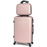 Valise week - end - rose gold - 65cm - rigide - légère - vanity inclus Valise week - end - rose gold - 65cm - rigide - légère - vanity inclus