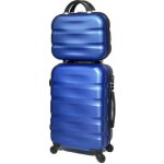 Valise cabine 55x35x25cm avec vanity valise celims aerowave ultra - lger abs cadenas 4 roues 360 bleu ...