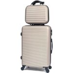 Valise moyenne - celims france - 65cm - abs - 4 roulettes 360 - serrure intgre
