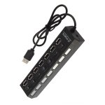 Cenblue premium 7 ports usb hub expansion usb 2. 0 switch cable adapter pour ps3 xbox wii pc mac ? noir ...