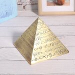 Cendrier avec couvercle ornements de bureau rtro cadeaux  fumer forme de pyramides gyptiennes en mtal(bron ...