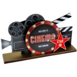 Centre de table en bois hollywood 20 x 13 cm