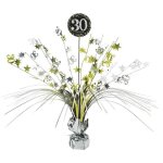 Centre de table - palmier - 30 ans - argent - or - lgance pour anniversaire