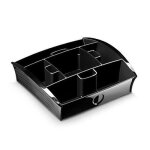 Plateau distributeur - cep - take a break 1300 - polystyr�ne - noir - 20. 5 x 21. 6 x 6. 8 cm