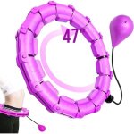 Cerceau hula hoop fitness hula hoop adulte fitness - 24 noeuds anneau dtachable - taille rglablepour ...
