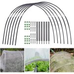 Cerceaux de serre de jardin - 18 pcs kit de maison de cerceau de jardin arceaux pour serre tunnel plantes ... Cerceaux de serre de jardin - 18 pcs kit de maison de cerceau de jardin arceaux pour serre tunnel plantes ...