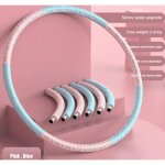 Cerceau de sport en acier inoxydable - ecelen - hula hoop 6 sections - rose - femme Cerceau de sport en acier inoxydable - ecelen - hula hoop 6 sections - rose - femme