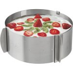 Cercle � g�teau inox r�glable moule pour p�tisserie et mousse