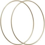 Cercles en mtal - lealoo - lot de 2 - diamtre 60 cm - couleur dor - pour abat - jour et dcorations ...