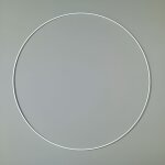 Cercle m�tallique - lealoo - abat - jour - diam�tre 40 cm - couleur blanche - design contemporain
