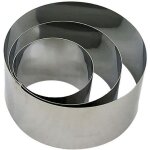 Cercle à mousse d : 7. 5 x 4. 5 cm - inox Cercle à mousse d : 7. 5 x 4. 5 cm - inox