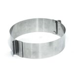 Cercle  ptisserie rglable - inox - 85  15 cm