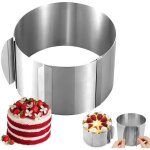 Cercle � patisserie reglablecercle � g�teau extensible en acier inoxydablepour mousse tartes dessert ...