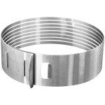 Cercle de pâtisserie - inox - extensible 26 - 28 cm - idéal pour layer cake - découpe précise Cercle de pâtisserie - inox - extensible 26 - 28 cm - idéal pour layer cake - découpe précise
