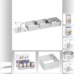 Cercles de prsentation - emporte - pices - 8 cm - compatible lave - vaisselle - poussoir inclus