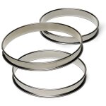 Cercle a tarte en inox bord roule h 27 cm diam 12 cm - ustensiles a patisserie - gobel