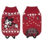 Pull pour chien - cerd - minnie mouse - tricot lastique - col roul - rouge