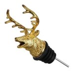 Cerf dor - jgermeister verseur de vin en alliage de zinc bouchon de vin cerf elk lion taureau boisson ...