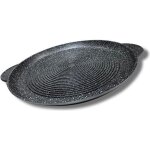 Cflagrant plancha / grill / galetire ronde faon pierre induction revtement antiadhsif greblon c3 ...