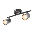 Cgc lighting plafonnier led spot mural 2 ttes pivotantes et orientables gu10 pour salon chambre cuisine ...