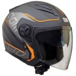 Cgm casque jet 130s apache - homme - noir et orange Cgm casque jet 130s apache - homme - noir et orange