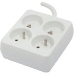 Chacon bloc 4 x 16 a carr avec cordon 09 m - blanc (fr)