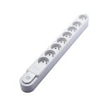Chacon multiprise bloc design - 8 x 16a - 15 m - avec interrupteur - blanc