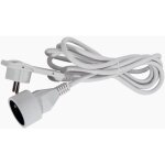 Chacon rallonge lectrique 3m avec fiche plate blanc