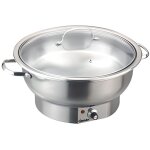 Chafing dish �lectrique rond - bartscher - 38l - acier inoxydable - 500 watt