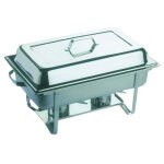 Chafing dish - mod�le �co - inox - 61x36x30 cm - capacit� 9 litres
