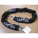 Chaine antivol en acier luma croma carr� 10mm longueur 120cm pour moto scooter