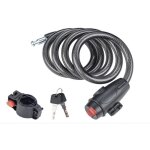 Cha�ne antivol v�lo 110 cm serrure de c�ble pour v�los motos trotinette electrique noir