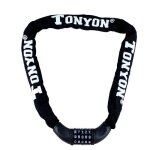 Chane antivol vlo  code cadenas  vlo chanes antivol moto serrure  combinaison de 5 chiffres pour ...