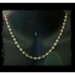 Chane - bijouterie bijouxia - grain de caf - plaqu or 18 carats - 55cm - 6mm